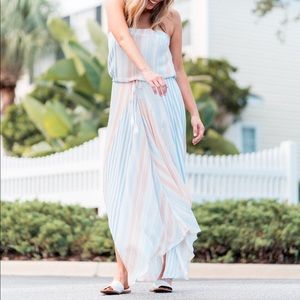 Cotton Candy LA strapless maxi dress